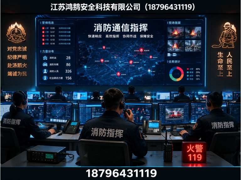 湛江消防通信指挥展示图